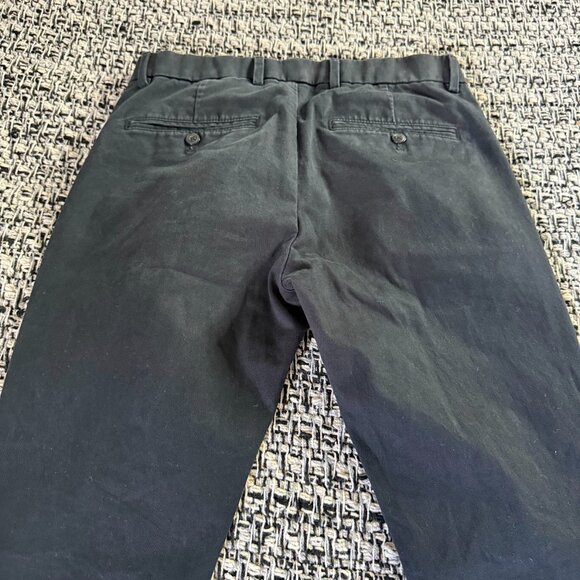 GAP Khaki Flat Front Straight Leg Skinny Stretch Chino Black Khaki Pants Size 28 - Picture 13 of 13